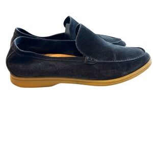 Loro Piana Navy Suede Summer Walk Loafers SZ 10 Worn 3X Indoors Euro 43